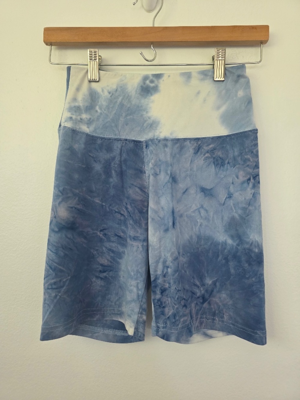 Wallflower Blue Tie Dye Biker Shorts - Small